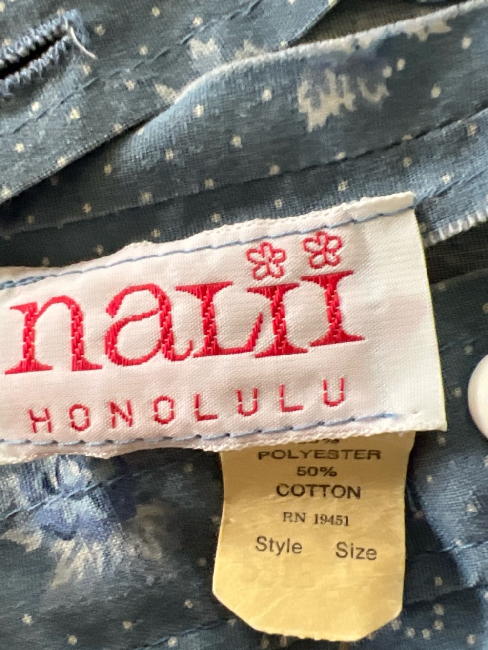 Vintage Nalii Muumuu aloha Friday Mumu Hawaiian Maxi Dress Maui